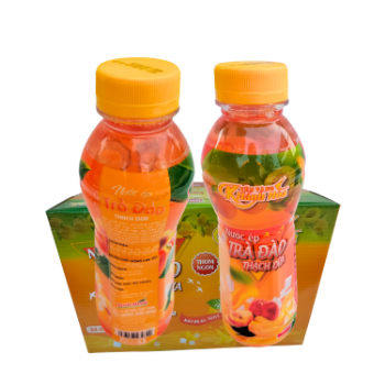 New Quality Coconut Jelly Peach Tea Juice Flavored Beverage Vicas Packed In Box Vietnam Manufacturer 1