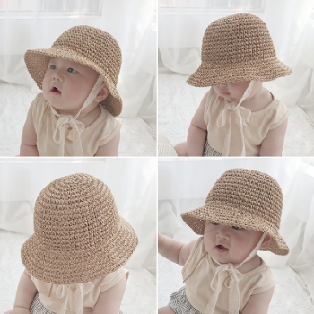 Handmade Straw Hat For Kids Fast Delivery Top Favorite Product Straw Hat For Baby Girls Custom Color Packing In Polybag 8
