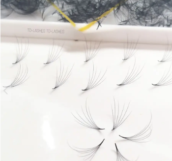 Loose Promade 14D Synthetic Hair Hand Made With Custom Logo Packaging Box Natural Long Eyelash Extension Supplies eyelashes fans 4