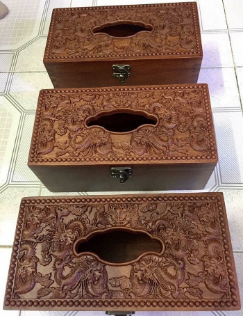 High Quality Wholesale Unfinished Natural Color Bamboo Wood Paper Storage Box Organizer Wooden Tissue Box Holder 6