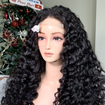 Natural Color Burmese Curly Wig Weft Hair Extensions human hair wigs 100% Human Hair Vendors Made In Vietnam 4