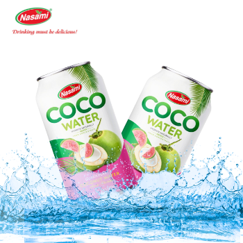 Coconut Water Guava Flavor Good Taste Nasami Brand OEM Coconut Water Manufacturers High Quality Factory Price Made In Vietnam 4