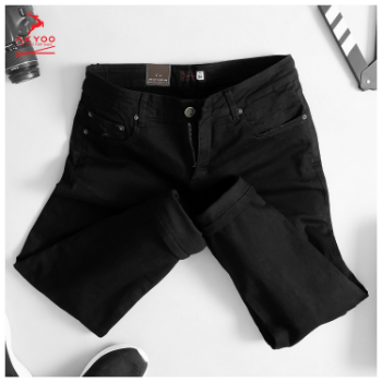 Vietnam Exports Black Jeans Men's Fashion Casual Casual Sustainable Woven Cotton High Quality Material Style Fit Men New Style 6