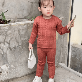 Clothes For Kids Customized Service Natural Woolen Set Casual Each One In Opp Bag From Vietnam Manufacturer 13