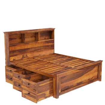 Premium Quality Wood Bed Modern Style Home Furniture Vietnam Manufacturer 1