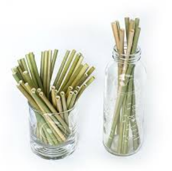 Eco Friendly Straw 100% Compostable Dried eagle grass straws 25cm Drinking Straws 6