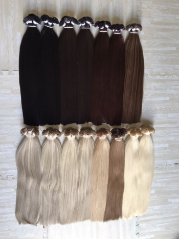 Flat Tip Hair extensions human hair from Vietnamese hair Supper double drawn quality 6