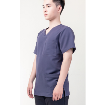 Hospital Uniforms Medical Scrubs Good price Shirt Comfortable WRAP Stored in Polybag from Vietnam Manufacturer 1