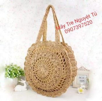 Vietnam Bags Travel Beach Woven Handbag Woven Shoulder Bag Beach Bag Crochet Knit Purse for Women Girl  From Manufacturer Vietnam 1