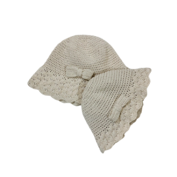 Crochet Hat For Baby Girls Good Quality High Grade Product Soft Yarn Lovely Pattern Packing In Poly Bag Made In Vietnam 5