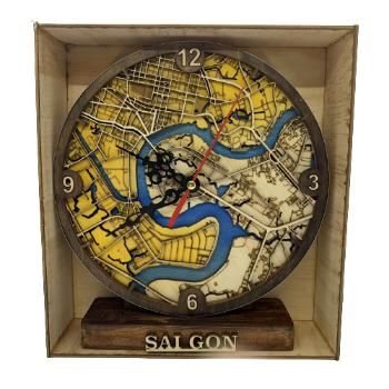 Quy Nhon Desktop Clock Fast Delivery Art Decor For Desk Use Customized Packaging Good Price Made In Vietnam Manufacturer 6