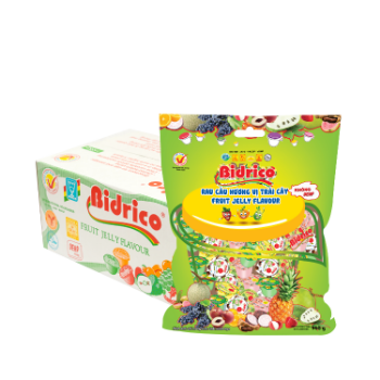 High Quality Fruit Jelly 960 Gram Bidrico Brand Iso Halal Haccp Jelly Flavor Fruit Packed In Pouch Vietnam Manufacturer 5