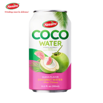 Coconut Water Guava Flavor Good Taste Nasami Brand OEM Coconut Water Manufacturers High Quality Factory Price Made In Vietnam 6