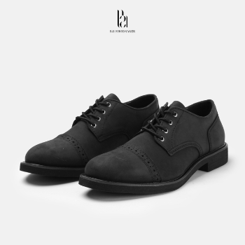 Oxford The Waxy Derby Dress Shoes High Quality Fashion Office B21 Shoe Maker Lace Up Brogue From Vietnam Manufacturer 7