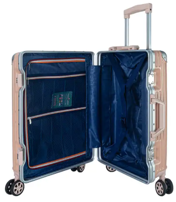 Hard Luggage With Aluminum Alloy Frame Trends Cheap Customized Logo Low Price Aluminum alloy frame - HARD SUITCASE TravellKing 208 5