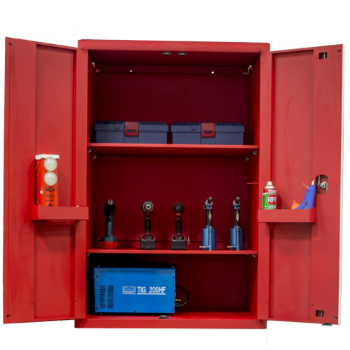 Wholesale Tool cabinet CSPS 91cm 02 shelves in red Tool Cabinet For Mechanic Warehouse Tool Chest Tool Box Garage Industry 5