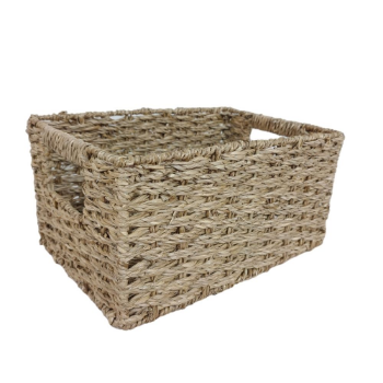 Vietnam Export Storage Container Hyacinth Flat Straps Basket Boat Shape from Vietnam Manufacturer 2