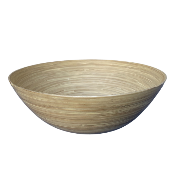 Customized Service Best choice ecofriendly Organic spun bamboo bowls safe for health Homeware Crafts Made In Vietnam 1