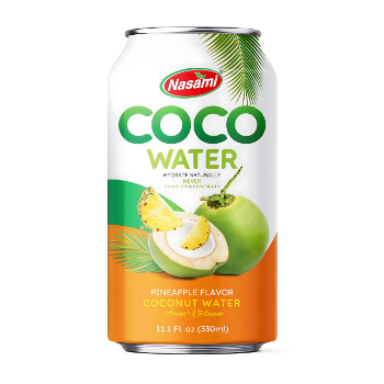 Coconut Water Pineapple Flavor Good Taste Nasami Brand Nutrition Coconut Water Manufacturers High Quality Made In Vietnam 1