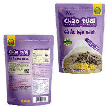 Black Chicken & Mung Bean Fresh porridge High Specification fresh ingredients ready to eat ISO HACCP packing in bag from Asian 3