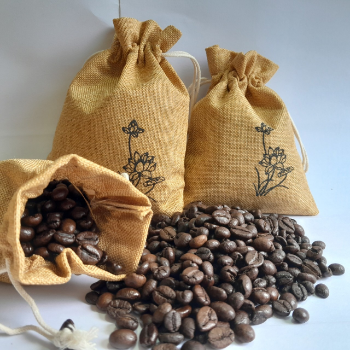 Natural Aroma Beads Scented Sachet Bag 2024 Customized Natural Linen Fabric Sack With Coffee beans 2024 Vietnam 4