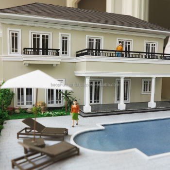 Architecture Model High Quality 3D Model Design Using For Real Estate Display Packed In Strong Wooden Cases 5