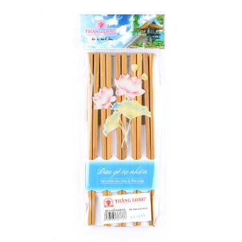 New Household Portable Wooden Chopsticks Creative Beech Wood Heat Transfer Dot Chopsticks 2