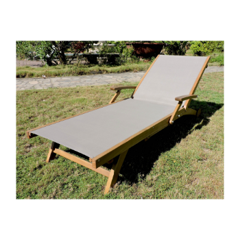 Garden Furniture Sun Lounger Hot Selling Wooden Material Sun Loungers For Hotel Or Villa Modern Design Vietnam Manufacturer 2