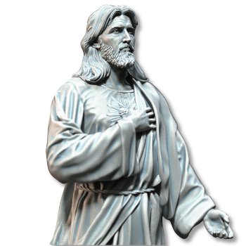 Wholesale Jesus Statue White Marble Outdoor Decoration Religious Figurines Packed In Wooden Case From Vietnam Manufacturer 2