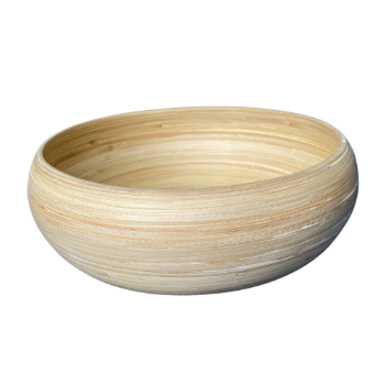 Eco-friendly Bamboo Craft safe for health Homeware Crafts Customized Kitchenware Organic spun bamboo bowls Made In Vietnam 2