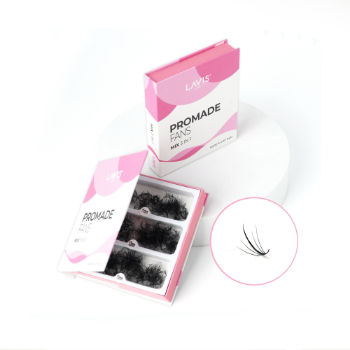 Pro Made Mix Wispy 5D 7D 9D Eyelash Extensions Vendor Made from High Quality Korean PBT Mink Silk Fiber C CC D Curl Lash Fan 4