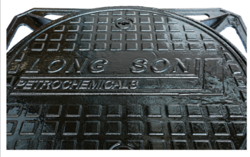 Manhole casting iron circle Municipal road nodular cover settlement prevention 800*900 garage rain high quality OEM ODM Viet Nam 3