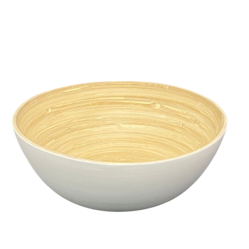 Best choice Bamboo fiber salad bowl ecofriendly Organic spun bamboo bowls safe for health Homeware Crafts Made In Vietnam 1