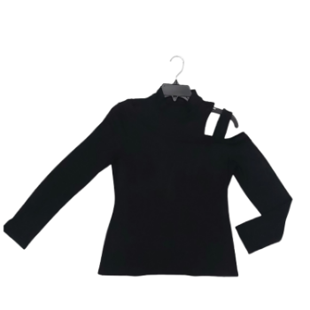 KNIT TOP Design for lady BLACK Color Custom OEM Spandex Material From Viet Nam 5