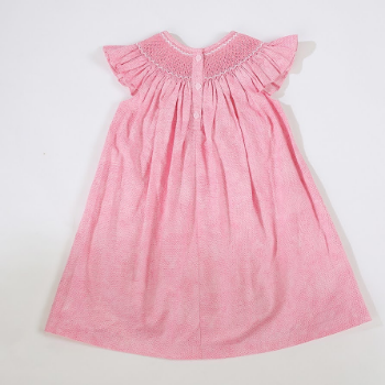 ODM And OEM For Baby Girl Short Sleeve ODM Vietnamese Manufacturer High Quality Smocked Dresses For Girls 8