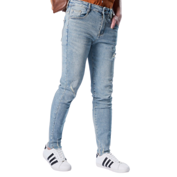 Skinny Jeans For Men Good Quality Breathable In-Stock Items 2% Spandex + 98% Cotton Button Fly Vietnamese Manufacturer 2