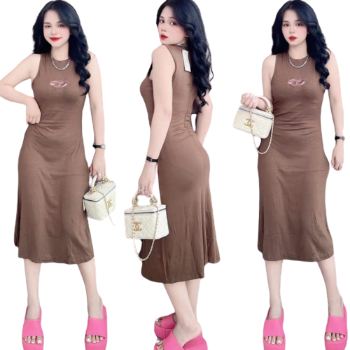 Muslim Dress For Women Casual Easy To Wear 100% Linen Odm Washable Each One In Poly Bag Vietnam Manufacturer 2