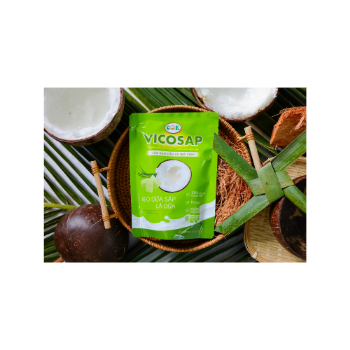 Macapuno Jelly Candy High Quality Lightly Fatly Coconut Delights Cocoa Coconut Candy Bag Made In Vietnam Manufacturer 1