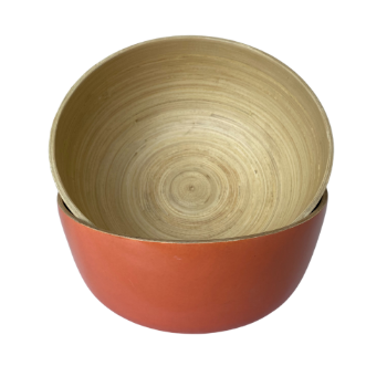 Best choice Customized Service Serving Bowls Organic spun bamboo bowls safe for health Homeware Crafts Made In Vietnam 2