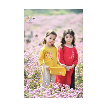 Vietnamese Ao Dai For Baby Girl Good Price Top Favorite Product Birthday Dress Lovely Pattern Packing In Carton Box 5