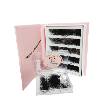 TD Lashes Ultra Speed 2D Hand Made With Custom Logo Packaging Box Lashes premade volume fans sustainable 5