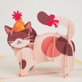 Greeting Cards 3D Pop Up Cat 3D Card Colorful Luxury Good Price Offset Printing Customized Made In Vietnam 6