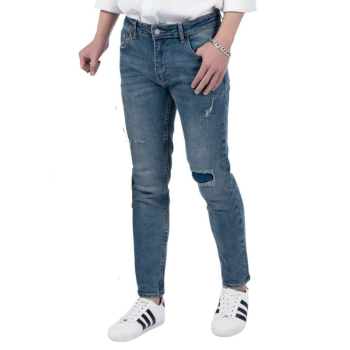 Men'S Jeans Good Price Sustainable Men's Pants & Trousers Oem Service 100% Cotton Button Fly From Vietnam Manufacturer 2