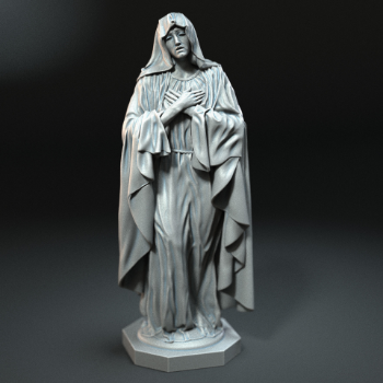 Top Selling Virgin Mary Statue For Sale Natural Stone Outdoor Decoration OEM ODM Packed In Wooden Case From Vietnam Manufacturer 4