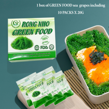 Salted Sea Grapes Green Food Dehydrated Seaweed Organic Natural Umibudo Export Dehydrated Sea Grapes Seaweed For Export 4