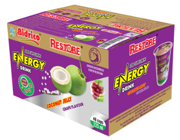 The Hot Seller Food Supplement Energy Drink  Coconut Jelly Grape Flavour Restore Iso Halal Haccp Taurine Packed In Cup 5