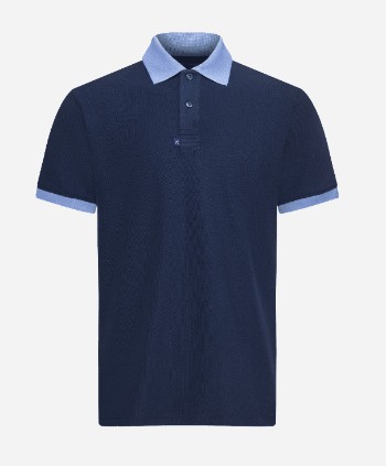 Cotton Spandex Regular-Fit Polo Shirt with Contrast Collar & The Cuff Men Polo Shirts New Arrival Shirts For Men 4