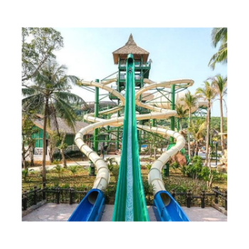 Pool Water Slide Cheap Price Alkali Free Glass Fiber Using For Water Park ISO Packing In Carton From Vietnam Manufacturer 1