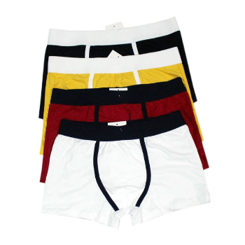 Wholesale Price Brief Boxers Men's Underwear 100% 4-Way Stretch Cotton Fabric Fashion Good Absorbency Breathable 2