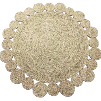 Good Quality Round Mix Knitting Stand Hyacinth Carpet Decorate Floor Home From Vietnam Manufacturer 1